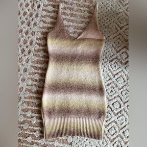 Beige Botany Sweater Dress